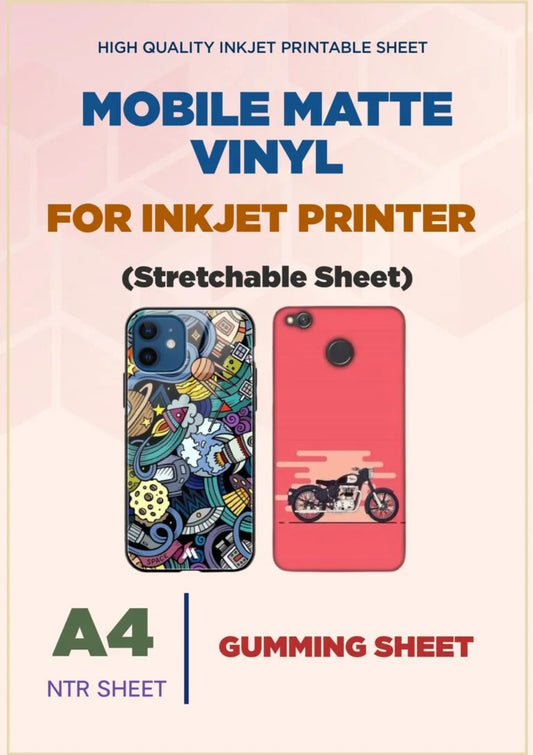MATTE MOBILE VINYL/GUMMING SHEET/SELF ADHESIVE/STRETCHABLE SHEET