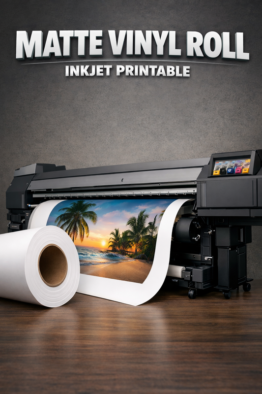 30 Meter approx MATTE VINYL/GUMMING ROLL/SELF ADHESIVE ROLL